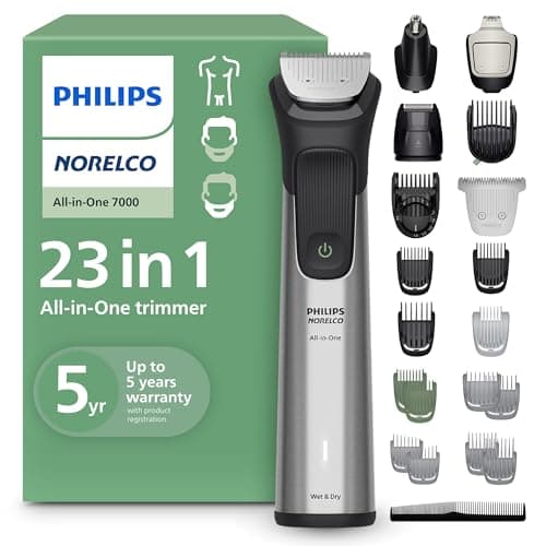 Philips Norelco All-in-One 7000 Trimmer, 23-in-1 (Multigroom 7000)