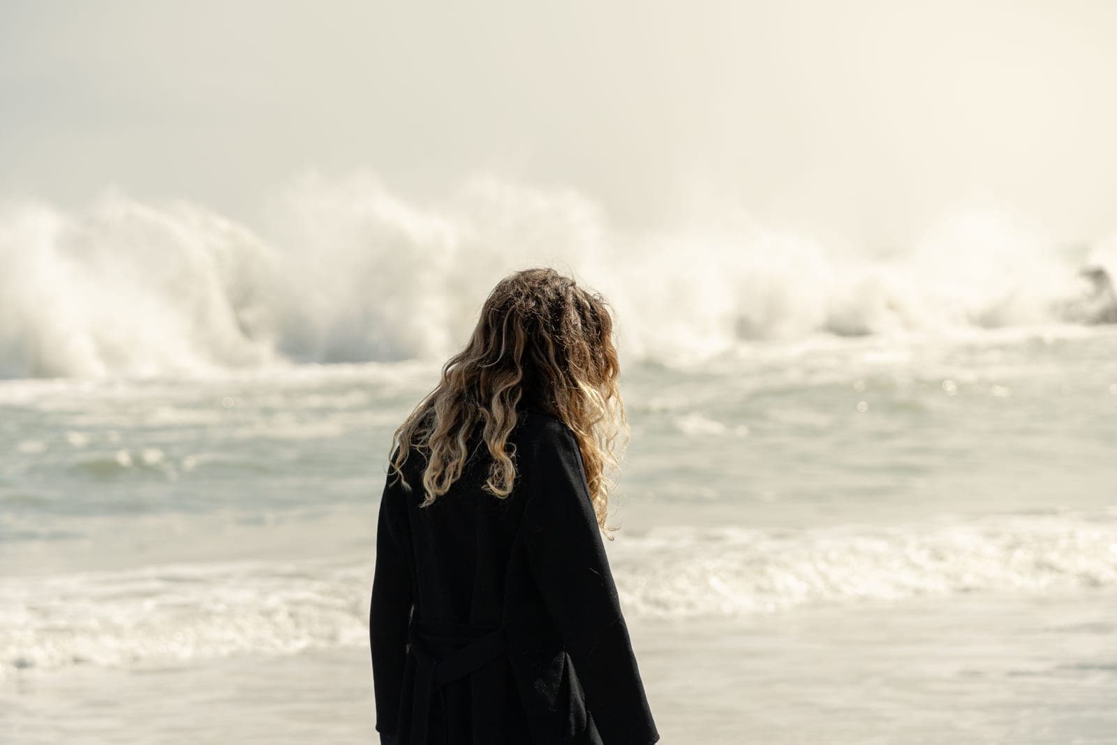 Natural wavy hair
