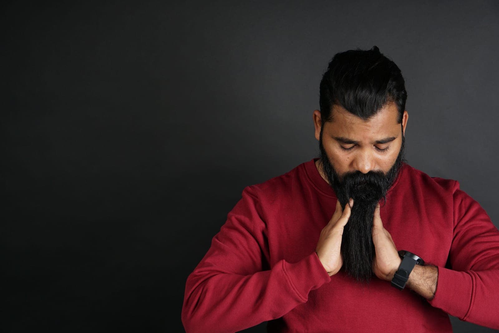 A man with a full long beard