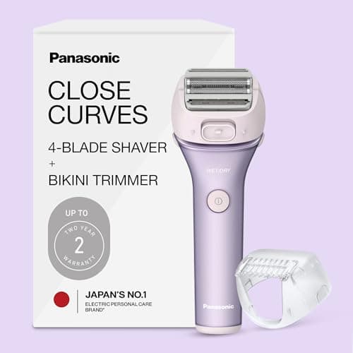Panasonic Ladies 4-Blade Electric Shaver with Bikini Trimmer (ES-AWL8AV)